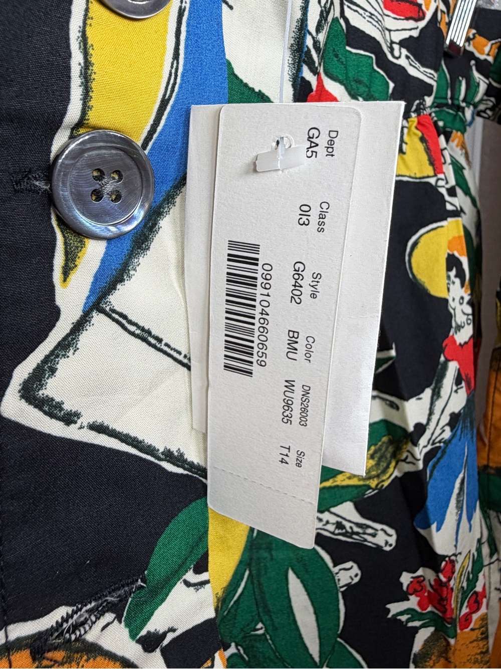 NWT J.Crew Vibrant Tropical Vacation to Spain Print Wrap Skirt - Green Multi - Picture 6 of 14